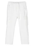 Paolo Pecora Kids drawstring cargo pants - White