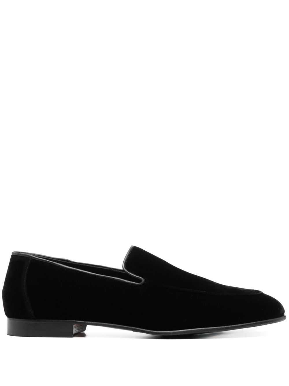 Canali velvet slippers – Black