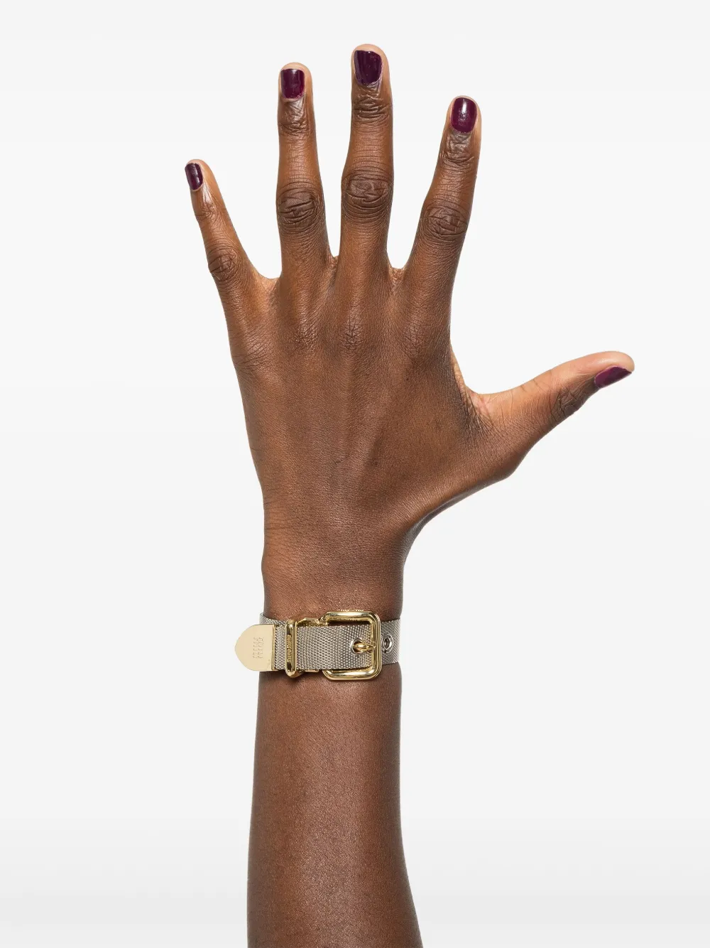 Miu Miu Tweekleurige armband met gesp - Goud