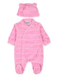 Moschino Kids logo-jacquard terry-cloth pajama set - Pink