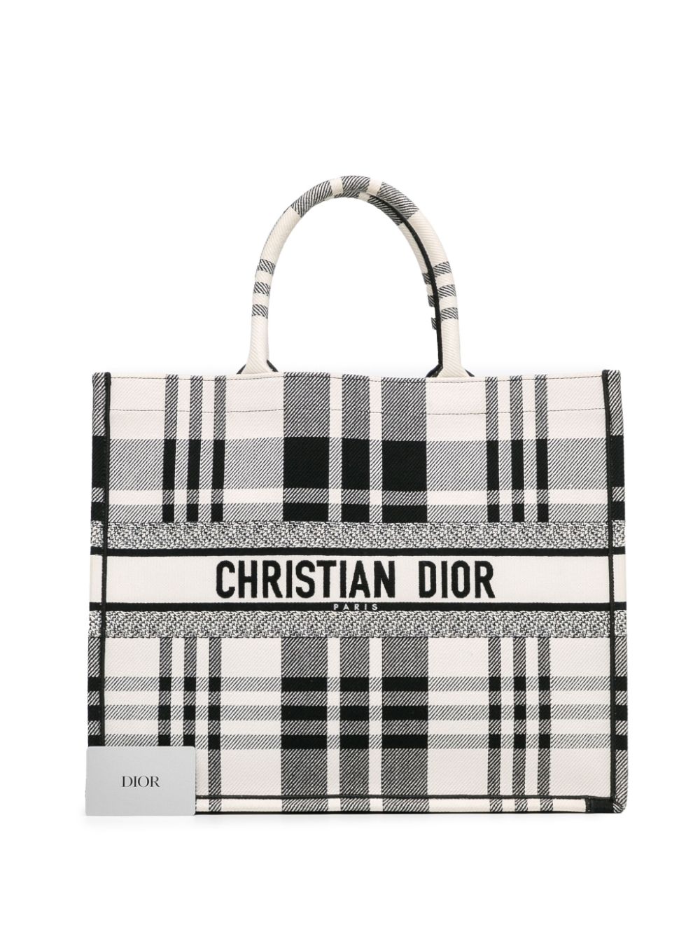 Christian Dior 2022 Large Check'n'Dior Book tote bag Women