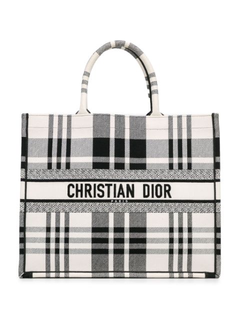 Christian Dior 2022 Large Check'n'Dior Book tote bag Women