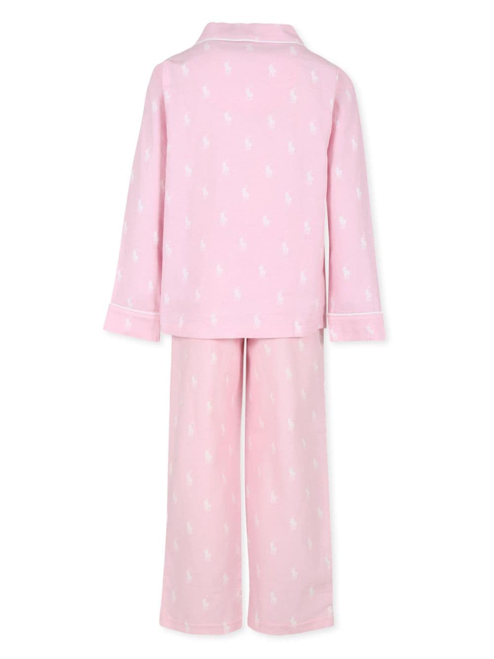 Ralph Lauren Kids Polo Pony-motif pajama set - Roze