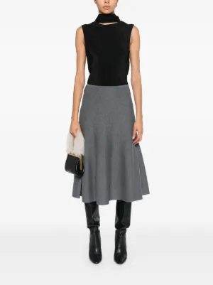 Khaite シャクソンミニスカト 4154729L729 200 Jaxon Skirt in Black Leather – KHAITE