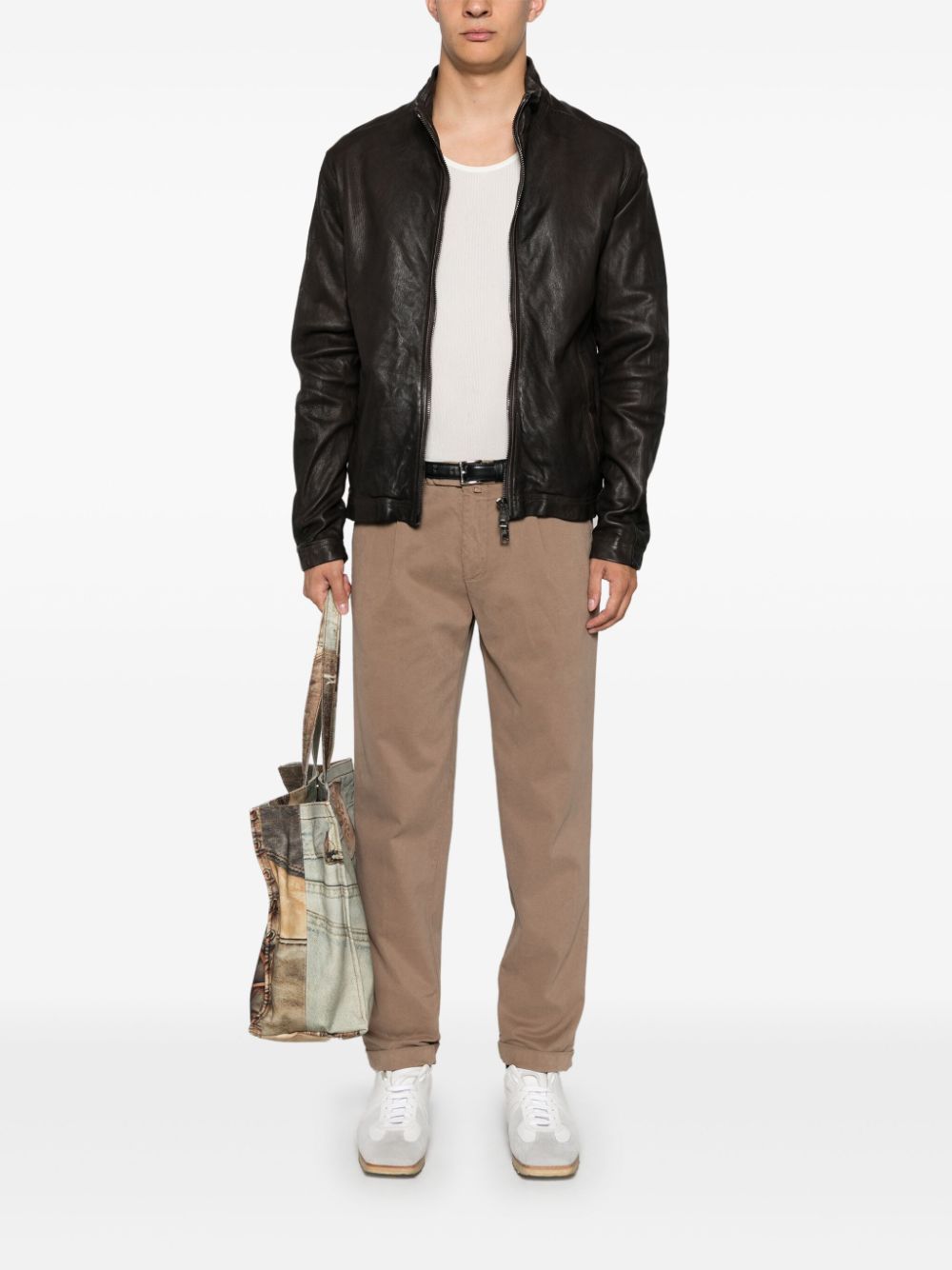 Shop Myths Zeus Trousers In Neutrals