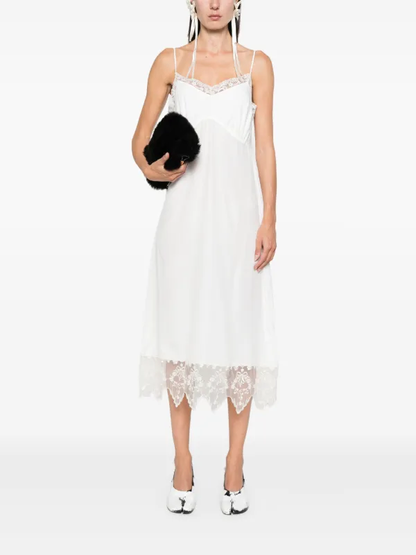 Simone Rocha レーストリム ドレス | ホワイト | FARFETCH JP Simone Rocha レーストリム ドレス | ホワイト | FARFETCH JP