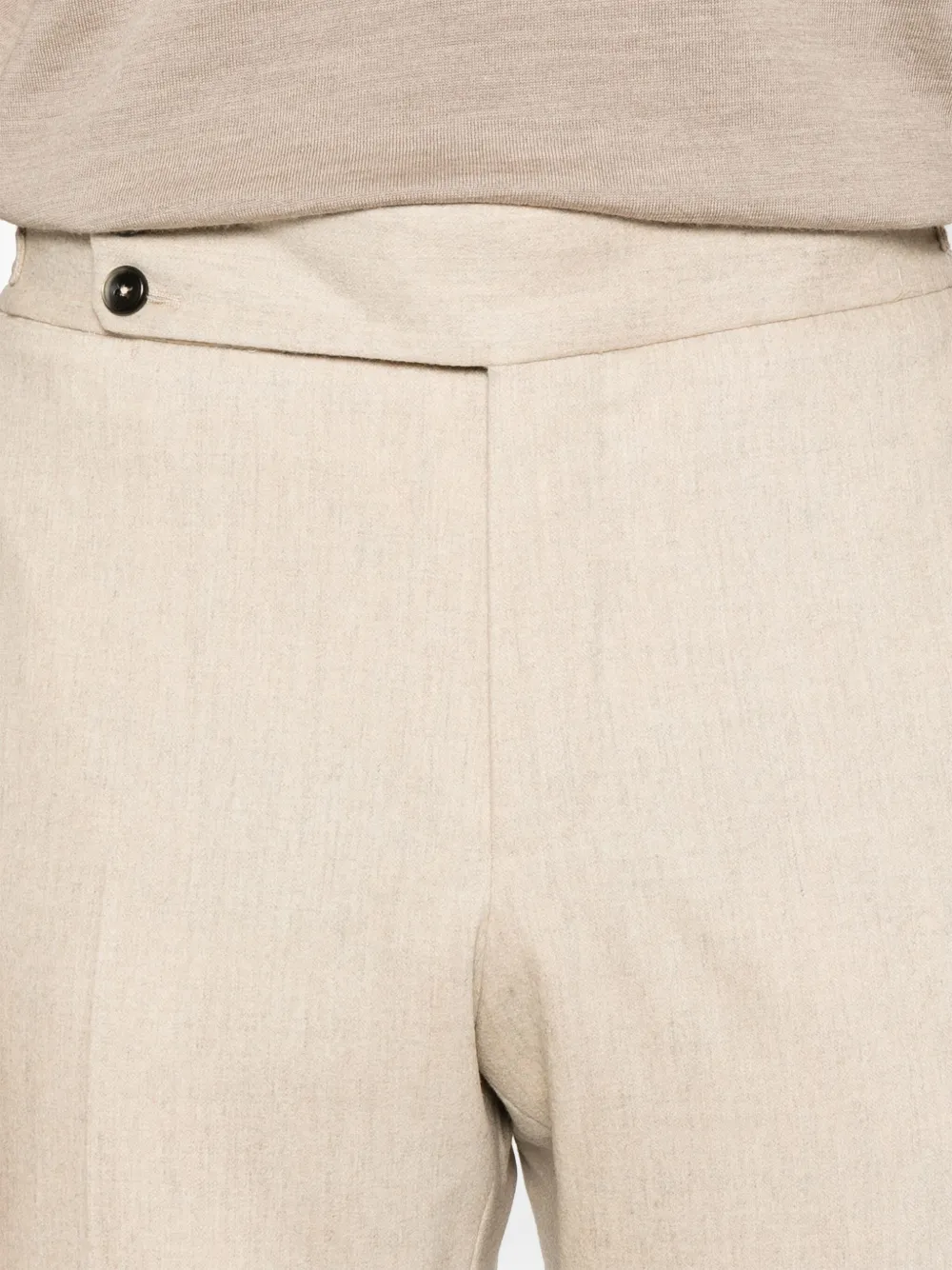 PT Torino Broek met gemêleerd-effect Beige