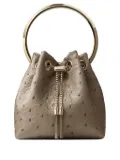Jimmy Choo Bon Bon ring-handle bucket bag - Brown