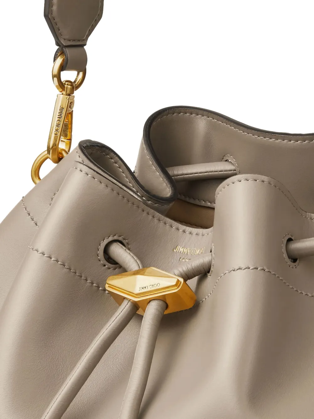 Jimmy Choo Cinch medium shopper met ringhandgreep Beige