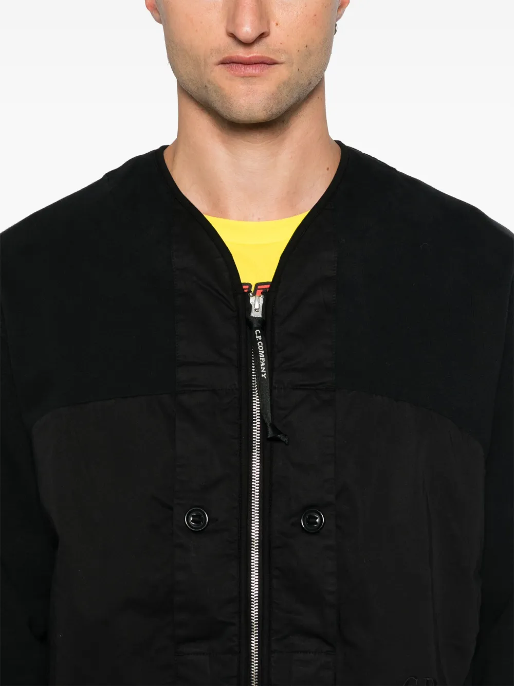 C.P. Company Jack met geborduurd logo Zwart