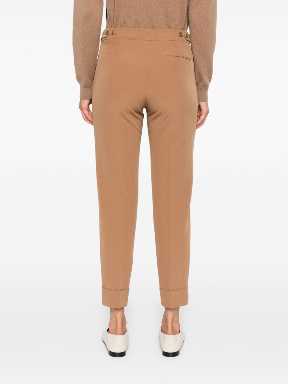 Shop Pt Torino Andrea Trousers In Brown