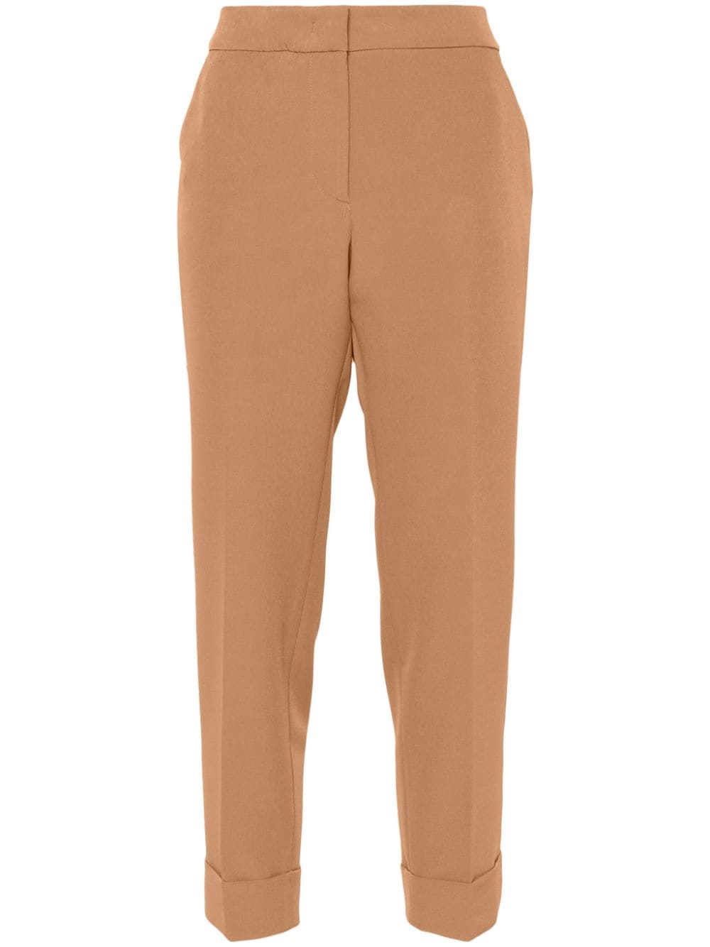 Shop Pt Torino Andrea Trousers In Brown