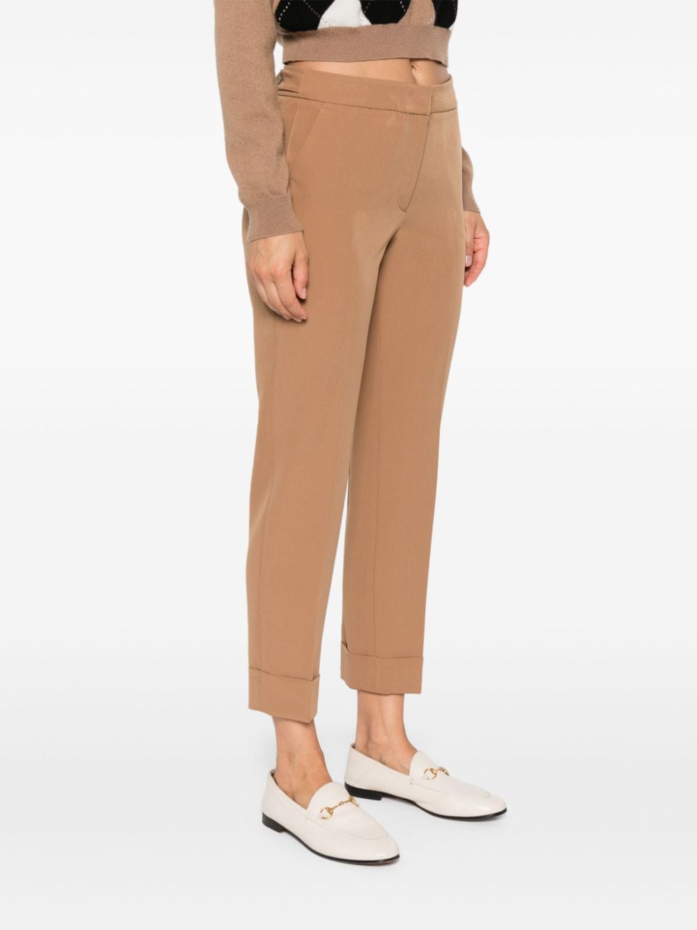 Shop Pt Torino Andrea Trousers In Brown