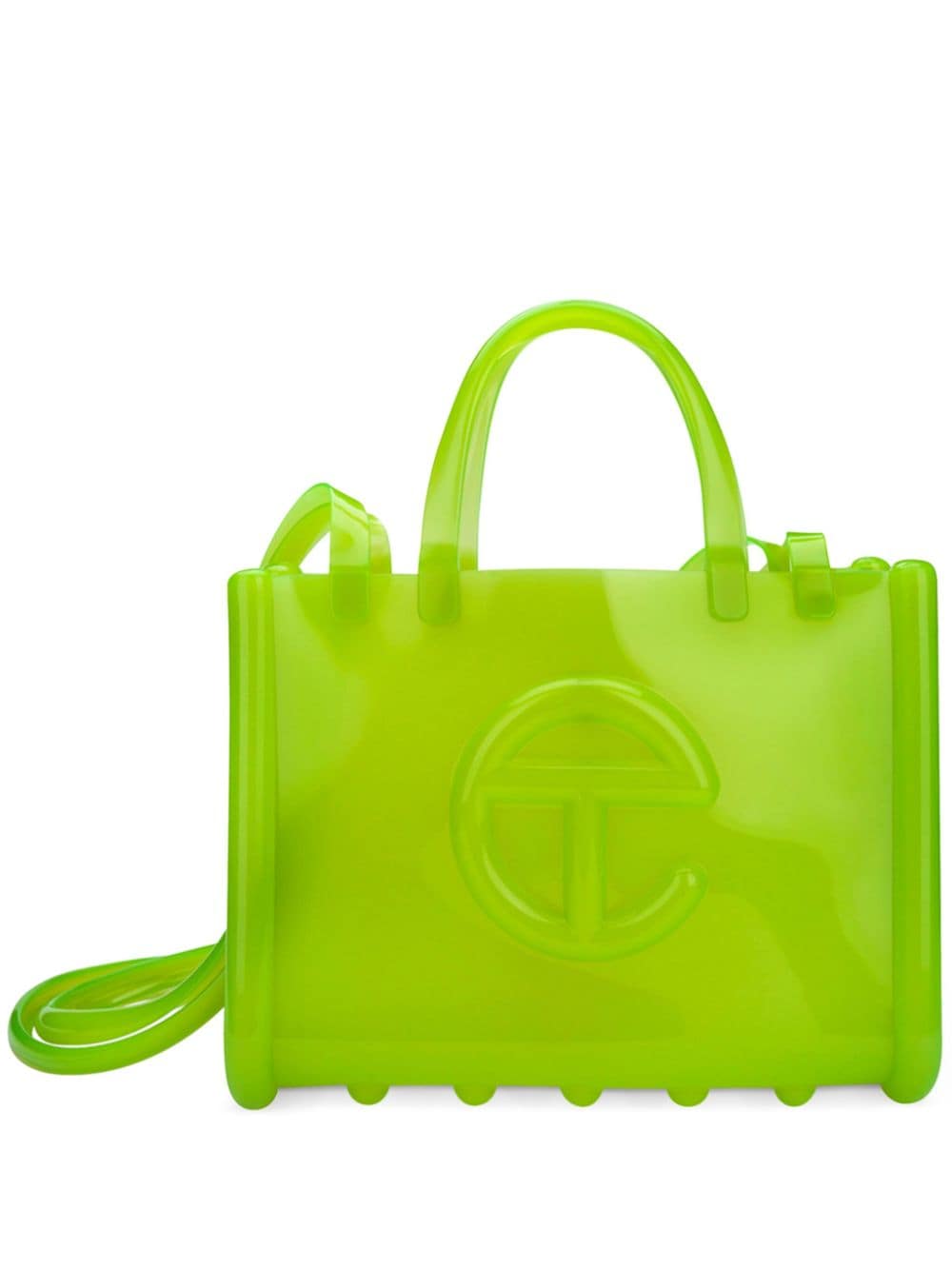 Shop Telfar X Melissa Medium Jelly Shopper Ii Shoulder Bag In Green