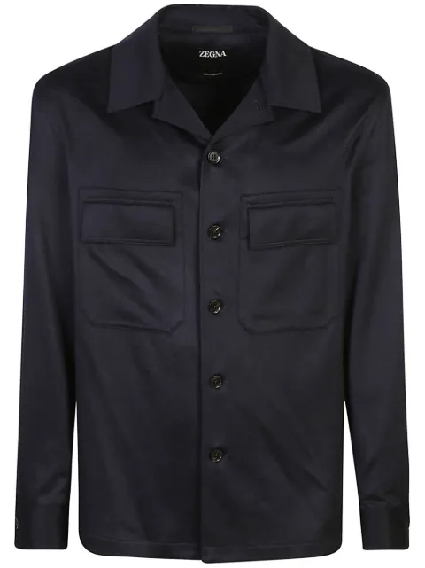 Zegna playera tipo polo con botones