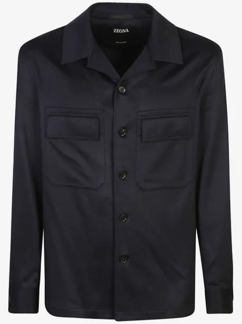 Zegna playera tipo polo con botones