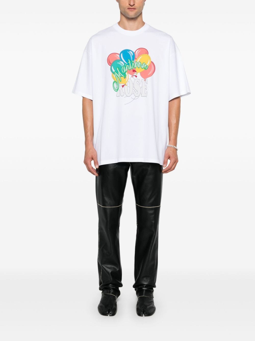 Martine Rose T-shirt met ballonprint - Wit