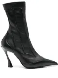 Mugler 95mm seam-detail boots - Black