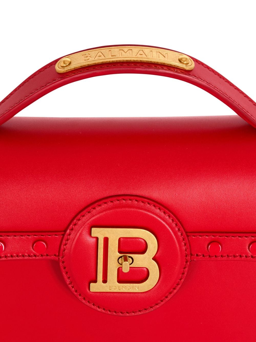 Shop Balmain B-buzz Tote Bag In Red