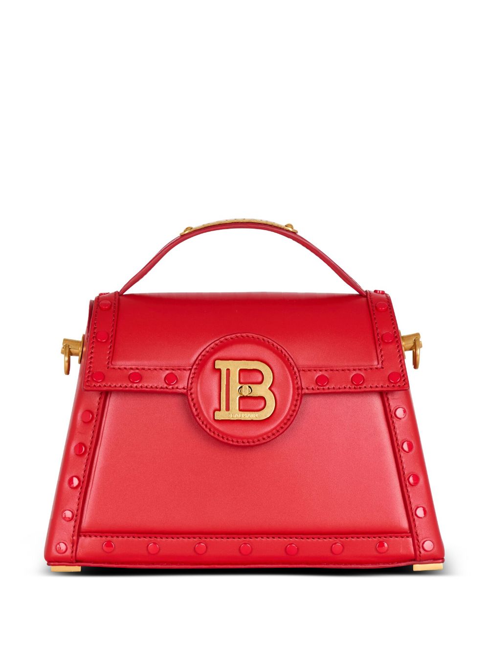 Shop Balmain B-buzz Tote Bag In Red