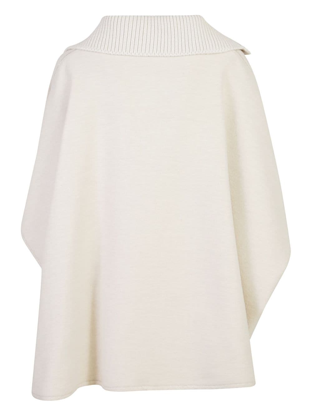 Fabiana Filippi button cape - Wit