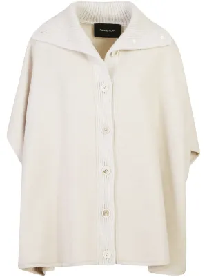 ポンチョ・ケープ FABIANA FILIPPI Women Capes SAD275A006L402 VRU Silver FABIANA FILIPPI – MSA Haute Couture