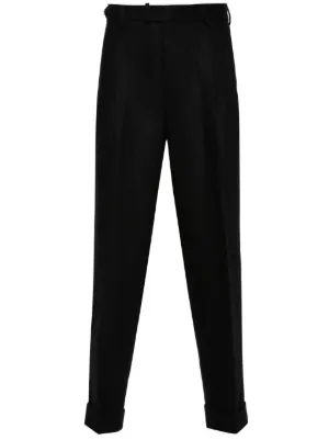 【即購入OK】Yohji Yamamoto ウールスラックス｜サイズ3 Yohji Yamamoto 8 Tucks Trousers | Black | FARFETCH