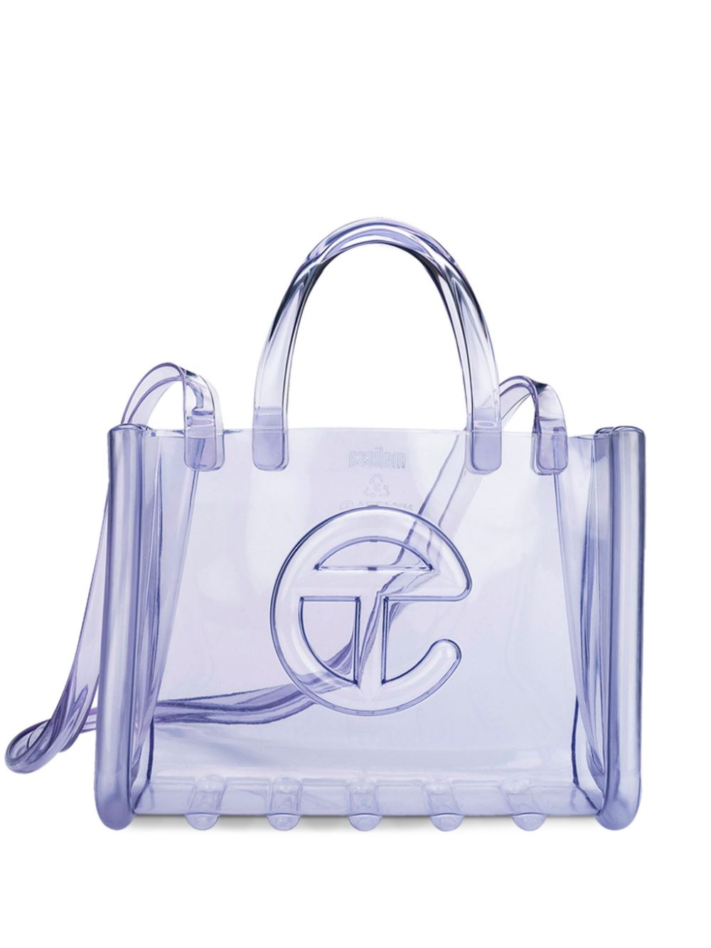 Shop Telfar X Melissa Medium Jelly Shopper Ii In White