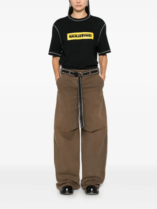 Martine Rose ロゴテープ Tシャツ | ブラック | FARFETCH JP