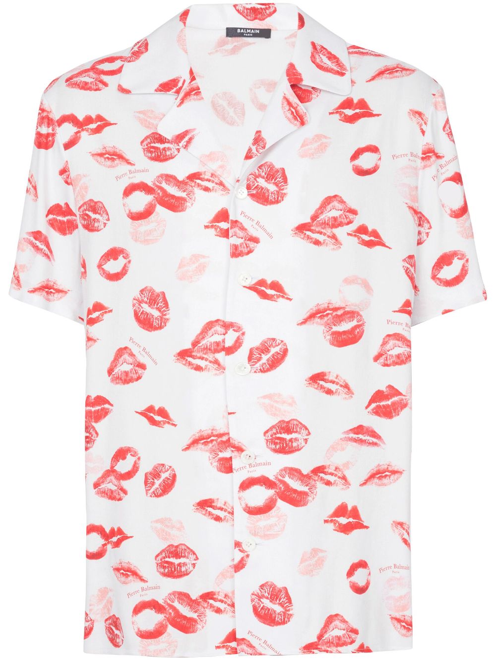 Balmain kiss-print pyjama shirt Men