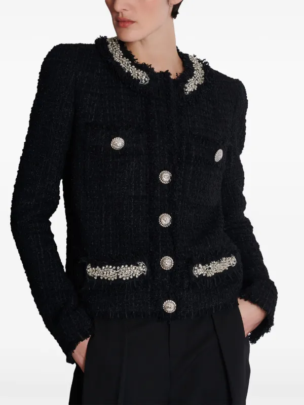 BALMAIN ツイードジャケット 【関税込】 Balmain ツイード ジャケット | ブラック | FARFETCH JP