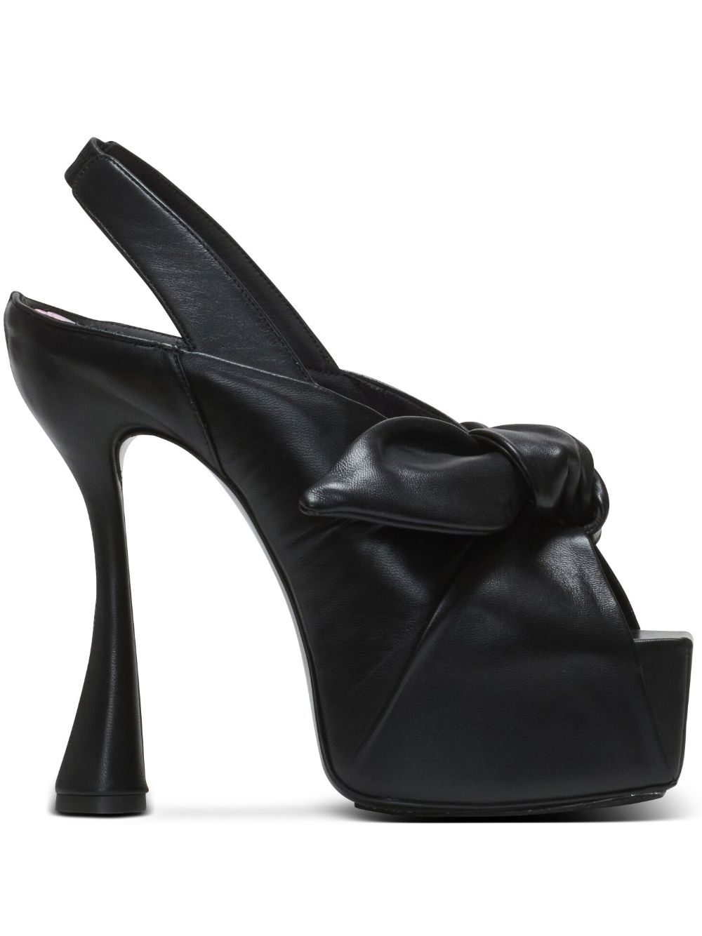 Balmain Eden leather platform sandals – Black