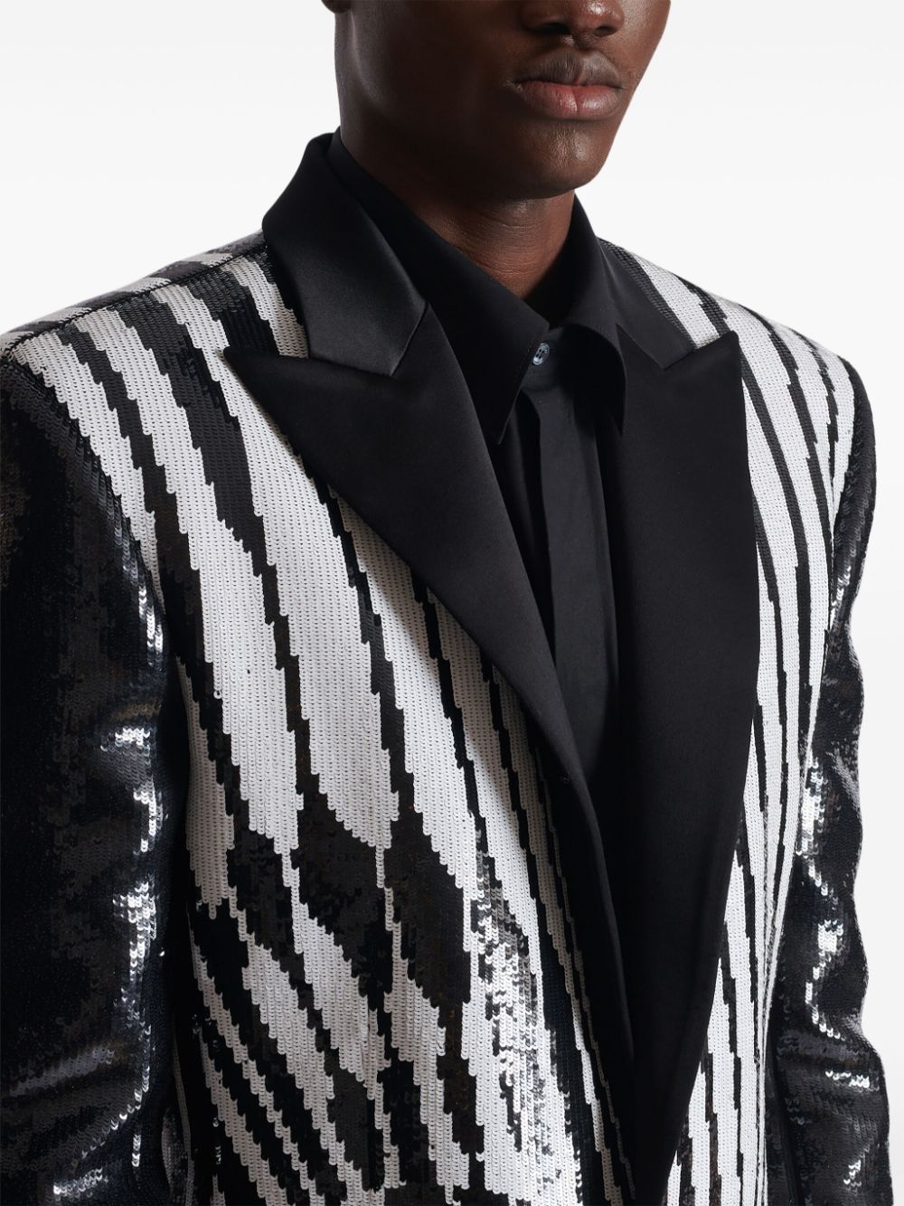 Balmain eye-embroidered blazer jacket Men