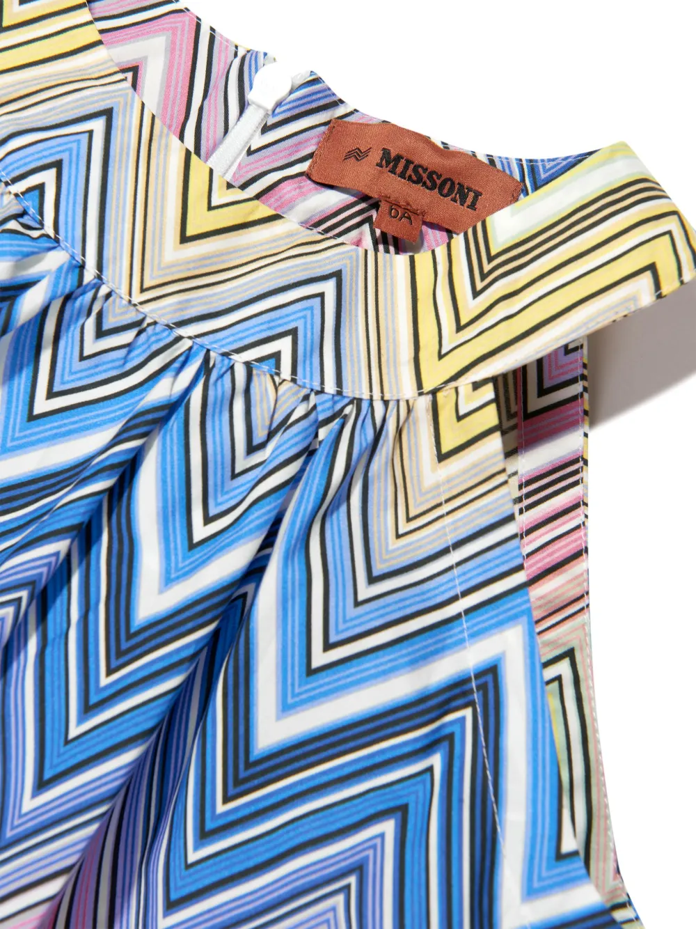 Missoni Kids Jurk met chevron streep Blauw