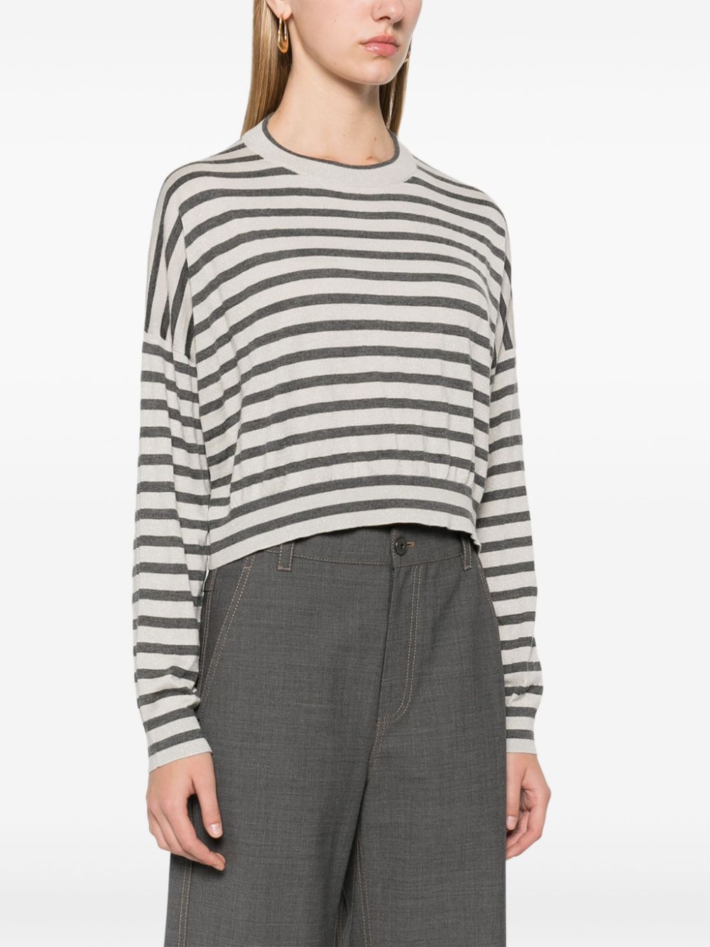 Cheap online deals Brunello Cucinelli striped sweater Women