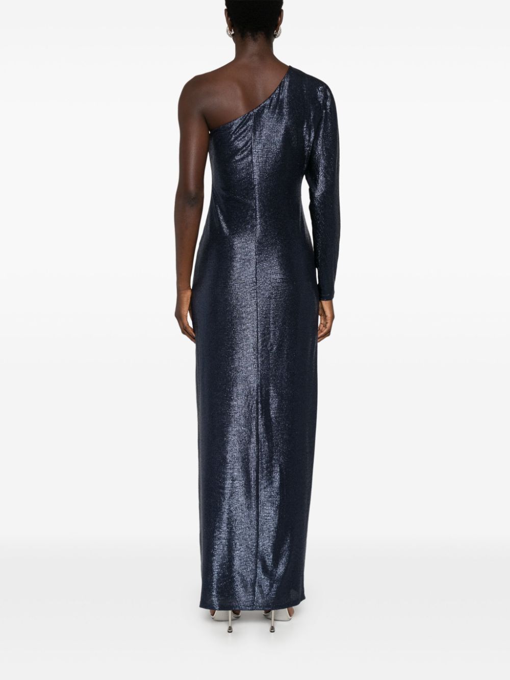 Lauren Ralph Lauren metallic one-shoulder gown Women