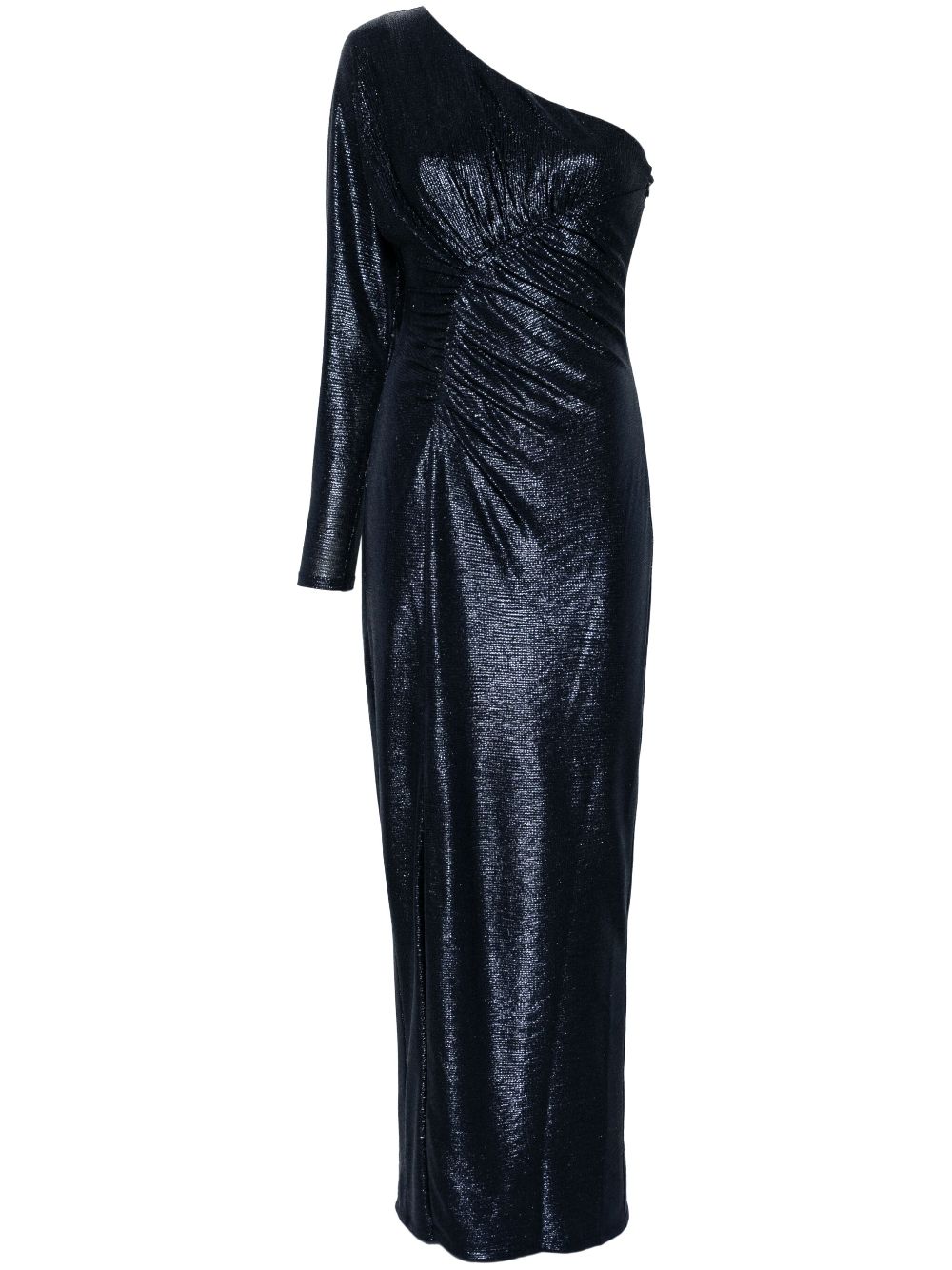 Lauren Ralph Lauren metallic one-shoulder gown Women