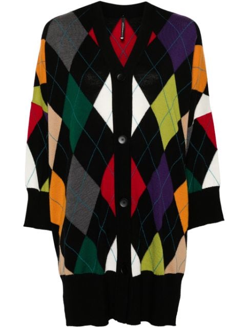 PierAntonioGaspari argyle-intarsia cardigan