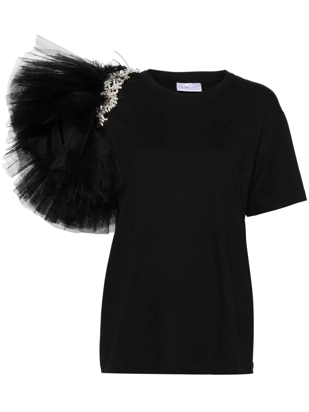 Alchemy x Lia Aram T-shirt verfraaid met kristallen Zwart