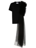 Alchemy x Lia Aram ruffled T-shirt - Black