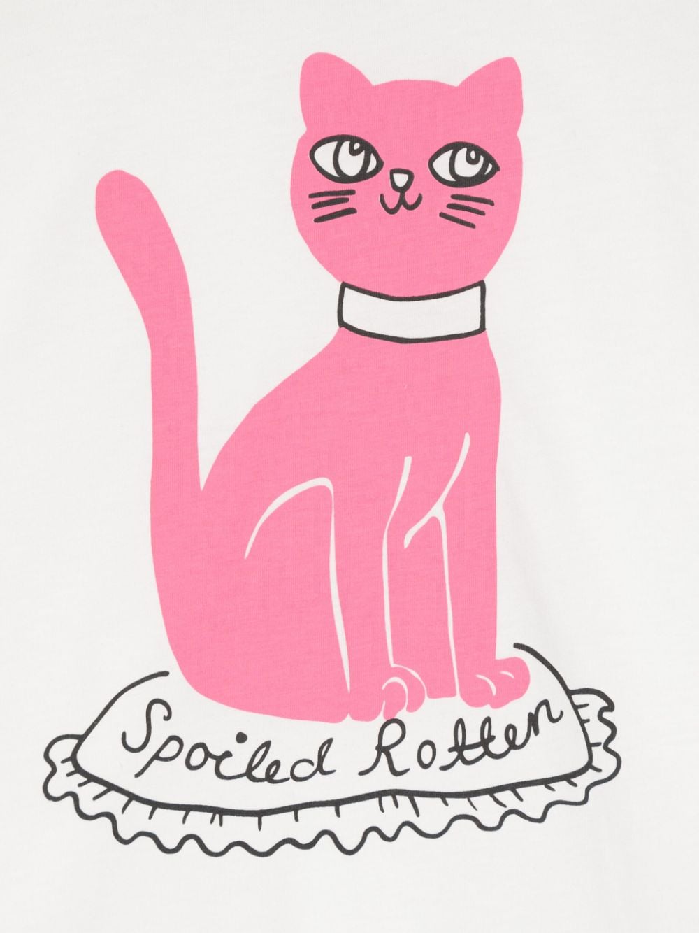 Shop Mini Rodini Cat T-shirt In White