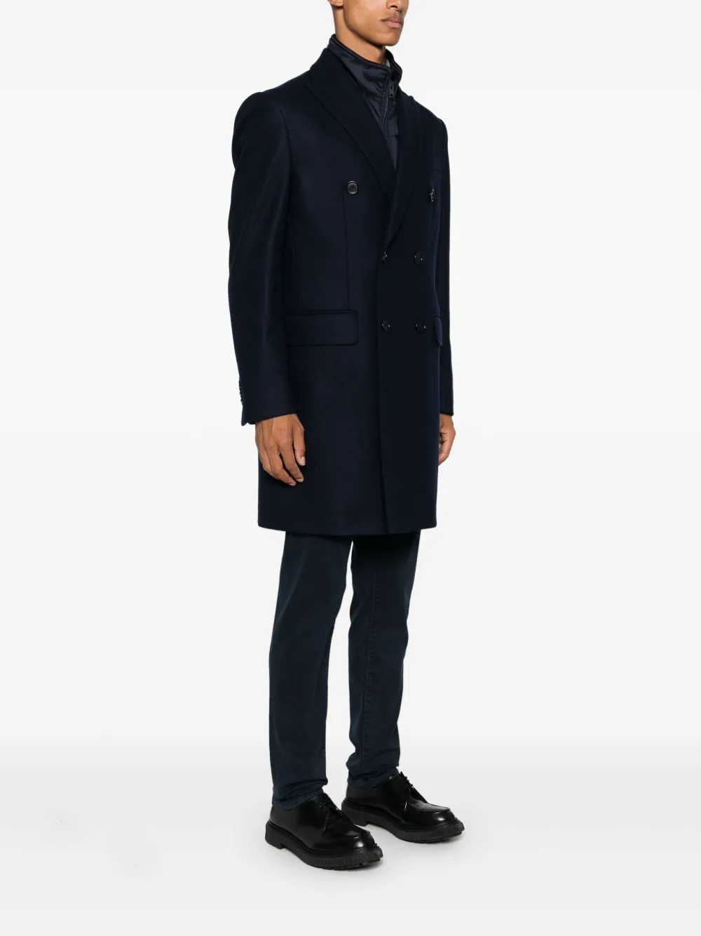 Fay Gelaagde jas Blauw