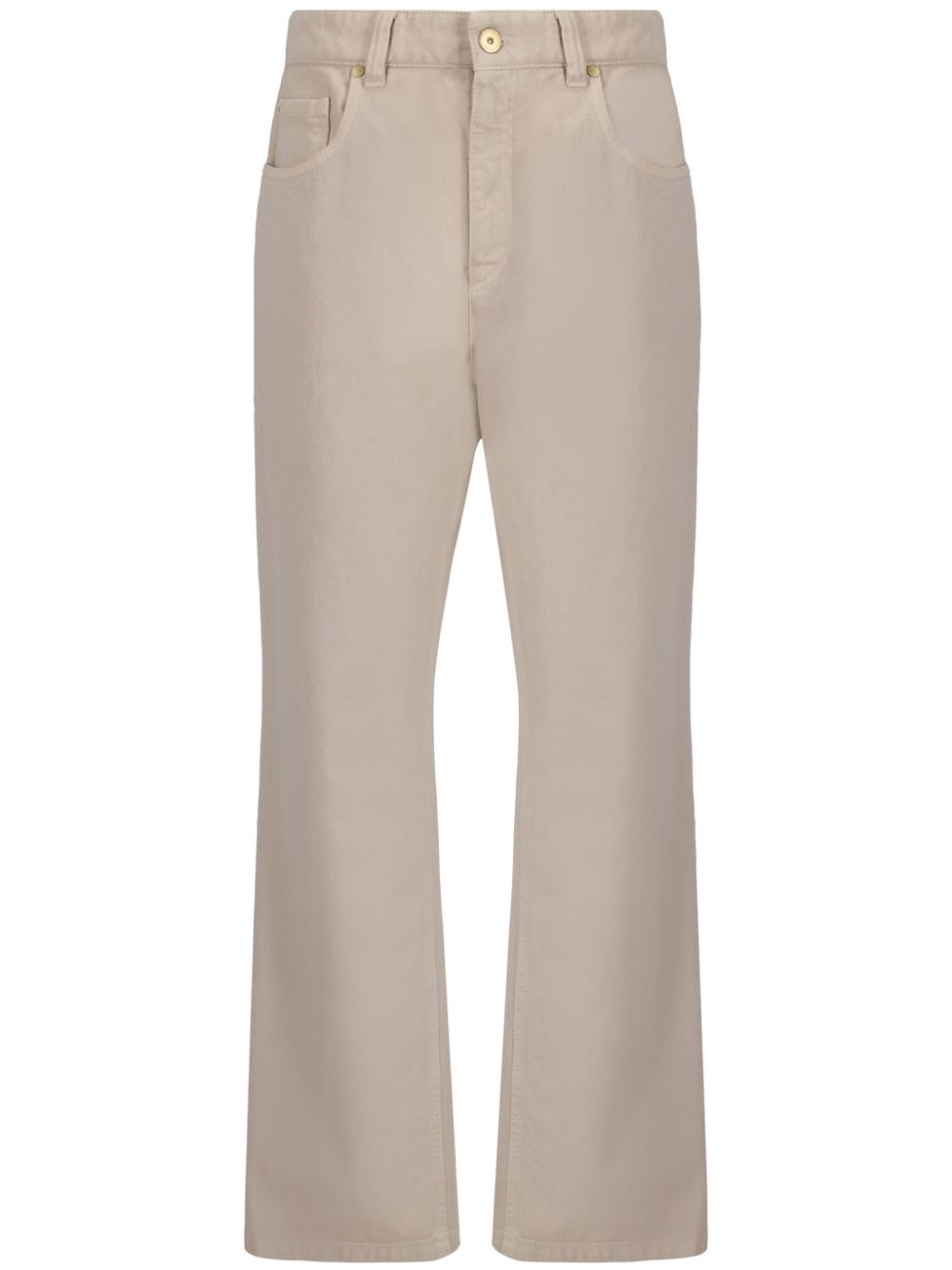 Shop Brunello Cucinelli Dyed Jeans In Neutrals