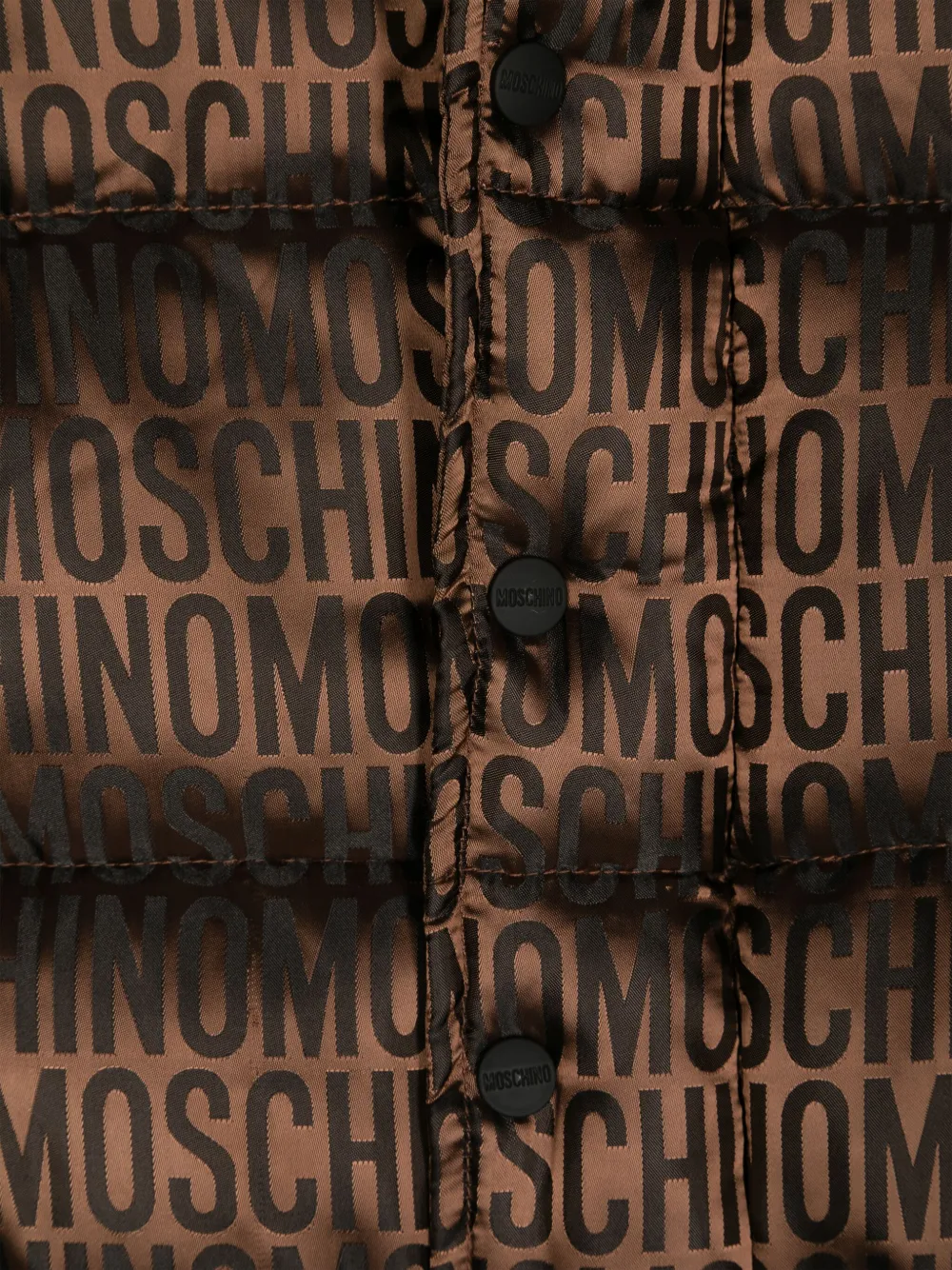 Moschino Kids Gilet met logo-jacquard Bruin