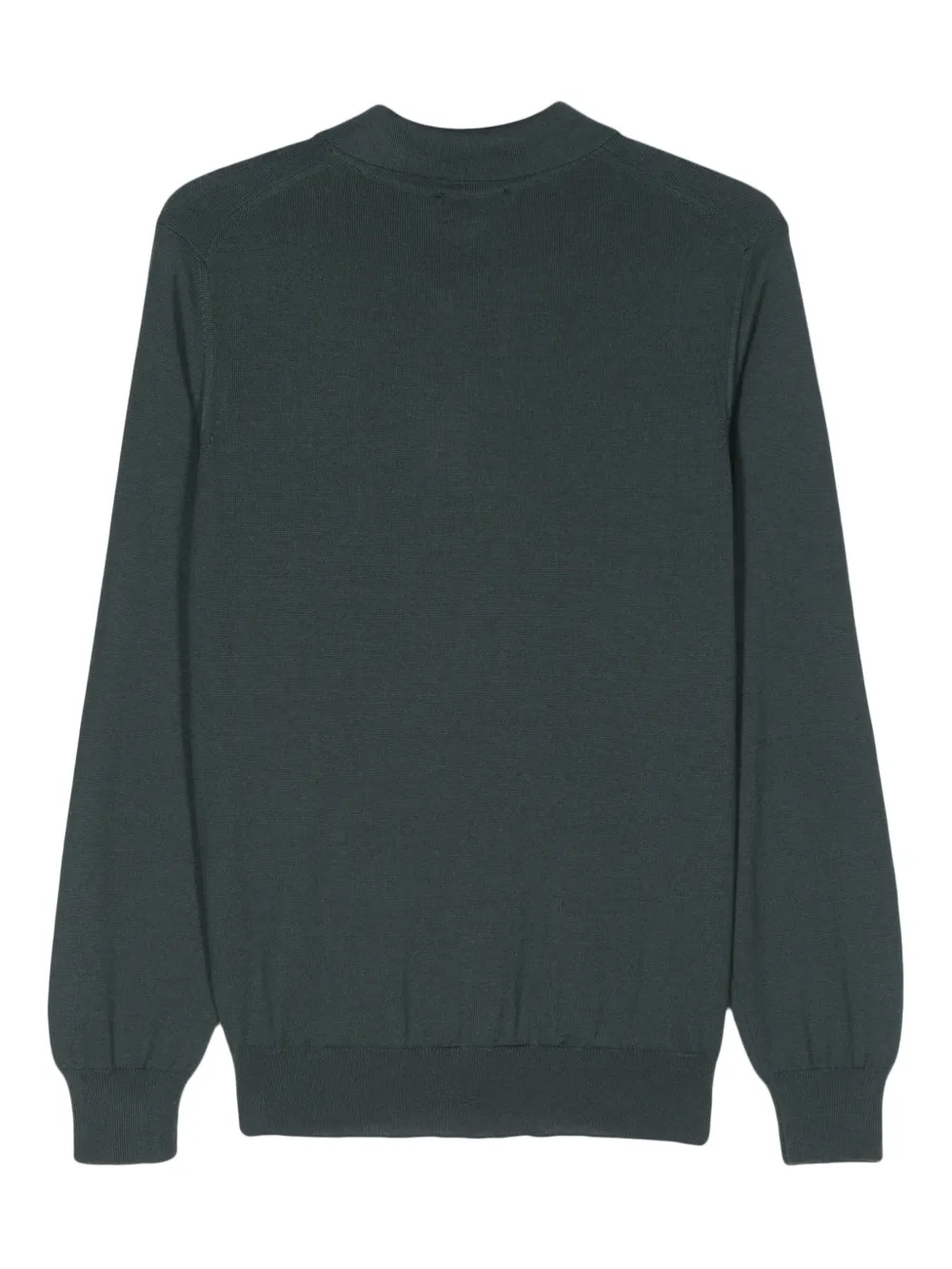 Canali Trui van merinowol met ronde hals - Groen