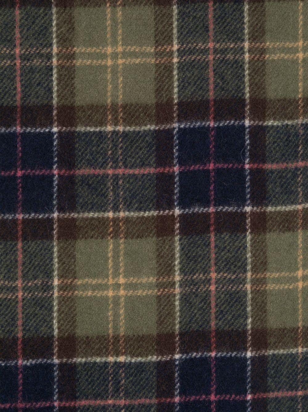 Barbour Wollen sjaal met tartan ruit - Groen