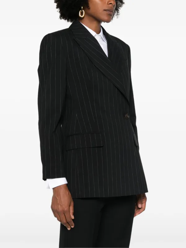 ジャケット BRUNELLO CUCINELLI Pinstripe blazer Brunello Cucinelli pinstripe-pattern Blazer | Black | FARFETCH
