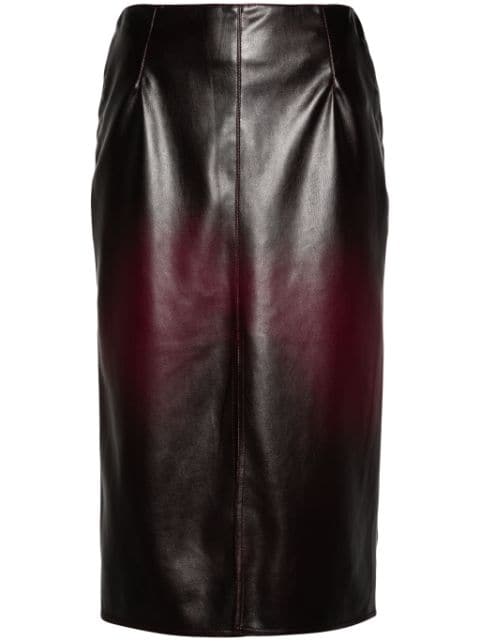 Aviù ombré midi skirt