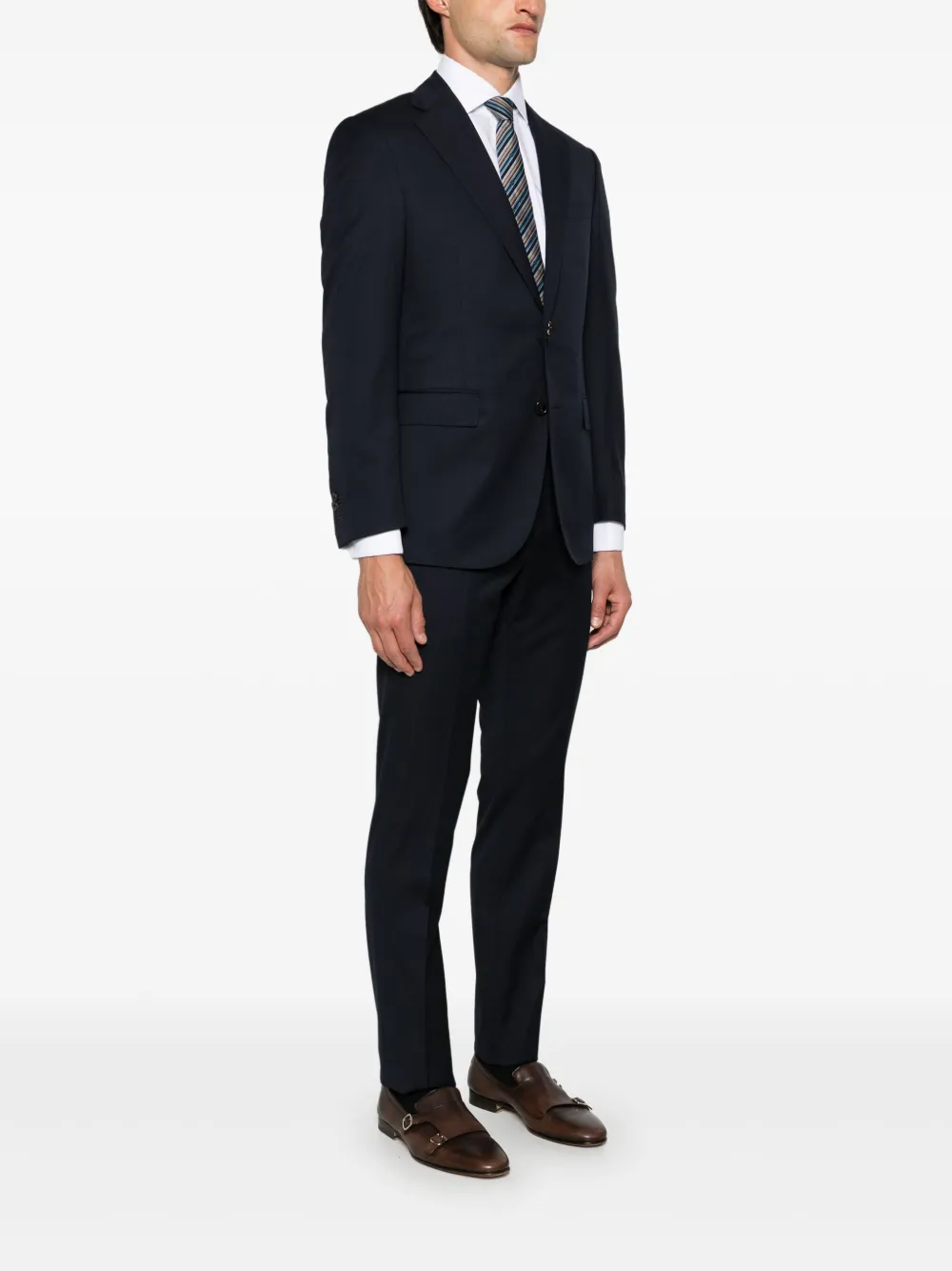 Corneliani Wollen pak Blauw