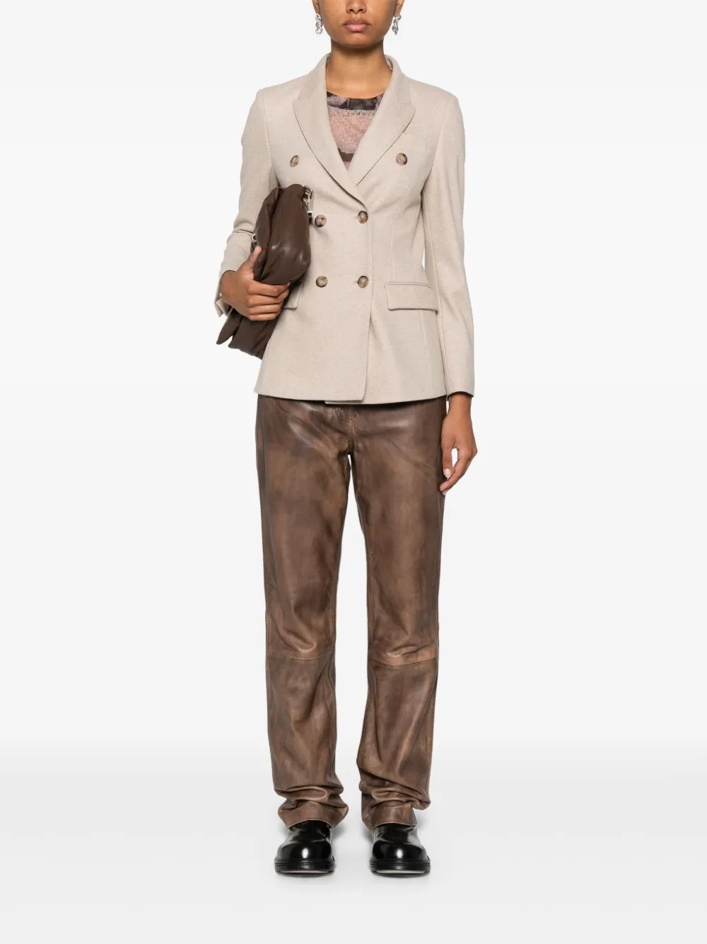 Seventy Wollen blazer - Beige